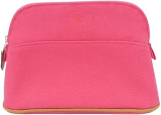 Herm&egrave;s Pre-owned Canvas Pouch - Dames - Vintage Accessoires - Roze - ONE Size - Vintage