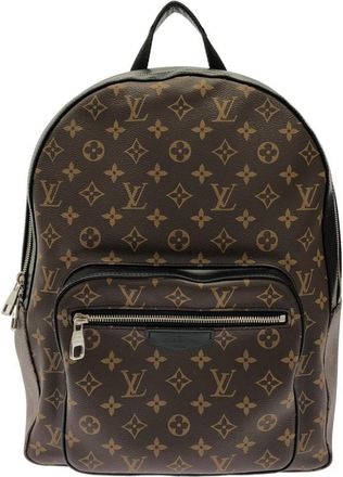 Louis Vuitton Marron Coated Canvas Backpack (Pre-Owned)