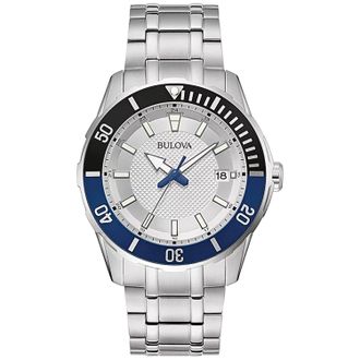 Bulova Mens Classic Silver Dial Watch
