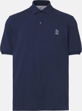 Brunello Cucinelli BRANDED COTTON POLO SHIRT Size: XXL, colour: KHAKI