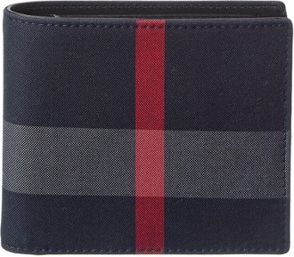 Burberry Check Canvas Bifold Wallet