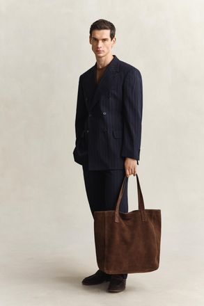 GANT Men Suede Tote Bag (ONE SIZE) MAHOGANY BROWN