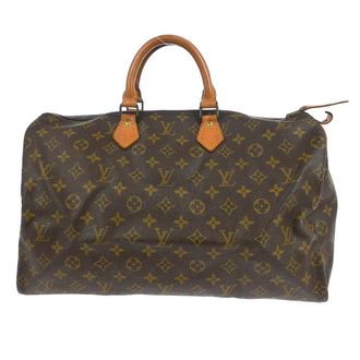 Louis Vuitton Speedy Handbag Monogram Canvas Brown Canvas Handbag (Pre-Owned)