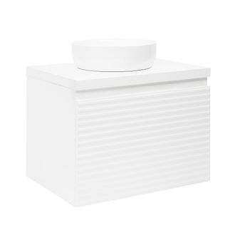 Puma Naturel - Mueble De Ba&ntilde;o Bajo Lavabo Savona 58x43x44,8 Cm, Blanco Brillante (savona60bid)