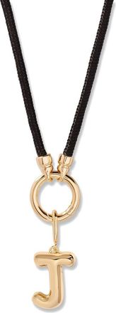 Brook & York Kai Initial Charm Necklace in Gold/Black J at Nordstrom