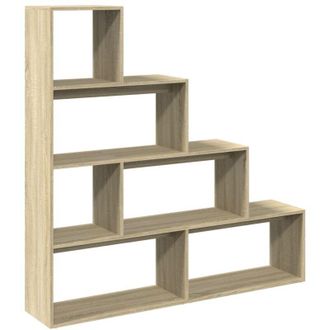 vidaXL Vidaxl - Librer&iacute;a Divisora 4 Niveles Madera Sonoma 143,5x29x143,5 Cm