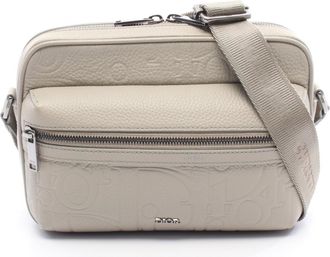Dior Beige Leather Messenger Bag Shoulder Bag (Pre-Owned)