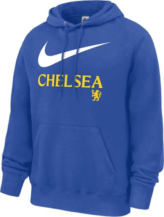 Nike Chelsea Club Fleece Nike Mens Pullover Hoodie in Blue | M31233P062CHFC-RYL