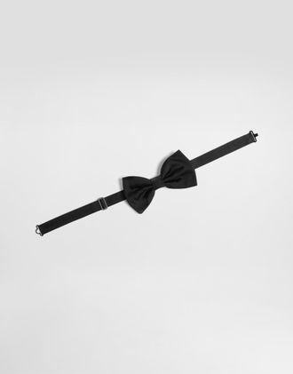 Dolce & Gabbana Silk Bow Tie - Man Ties And Pocket Squares Black Onesize