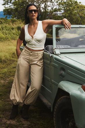 Sunday In Brooklyn Cutout Top