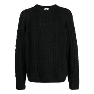 Nike Life Cable-Knit Jumper Black DQ5176-010