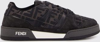 Fendi Sneakers Match Fendi in camoscio e misto cotone con monogram FF jacquard