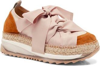 Free People Chapmin Espadrille Sneaker in Pearl Blush Combo at Nordstrom, Size 6.5Us