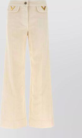 Valentino Garavani jeans detail v wide leg