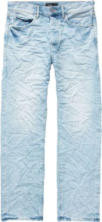 Purple Jeans dritti a vita media - Blu