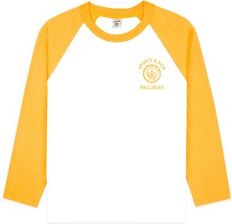 Sporty & Rich Emblem Baseball cotton T-shirt - women - Cotton - M - White