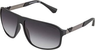 Emporio Armani Grey Gradient Rectangular Mens Sunglasses EA4029-50638G-64