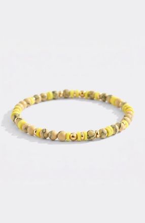 Mint & Lily Stacking Birthstone Beaded Bracelet in November Citrine at Nordstrom, Size 7.5