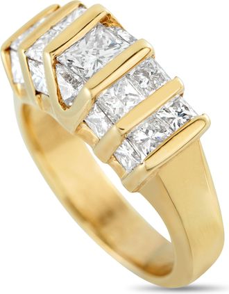 Luxury Bazaar 18K Yellow Gold 3.04ct Diamond Ring MF42-122325