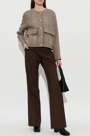 Paul Smith Blazer With A Check Pattern, Womens, Brown