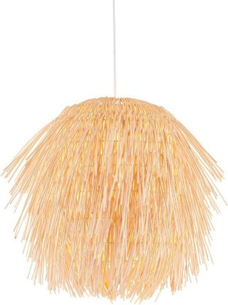 Endon Lighting Collection Pushpa Pendant Ceiling Light Natural Rattan, 1x E27 - Endon