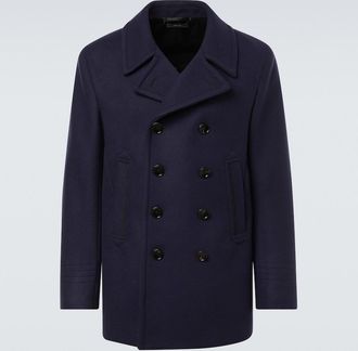 Tom Ford Abrigo marinero cruzado de lana