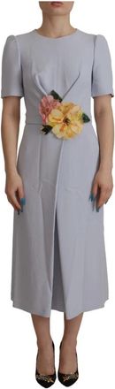 Dolce & Gabbana Midi Kleedjes - Dames - Casual kleedjes - Blauw - XS - Kleedjes