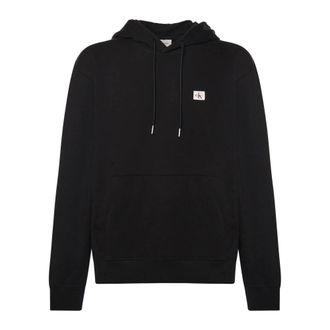 Calvin Klein Hoodies & sweatvesten, Heren, Zwart, L, Katoen, Cotton Terry Badge Hoodie