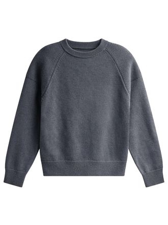 Frankie Shop Grey Lina Wool Crewneck Sweater