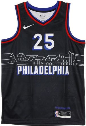Nike Ben Simmons Swingman Jersey City Edition - Heren - Fitness - Zwart - XL - Polyester - Fitness