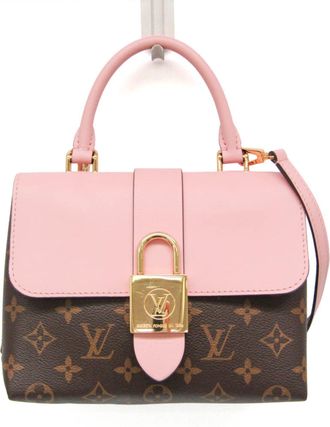 Louis Vuitton Locky Monogram Canvas With Leather Brown Canvas Handbag (Pre-Owned)