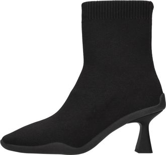 Emanuelle Vee Grace Enkellaars - Dames - Laarzen met Hak - Zwart - 40 EU - Schoenen
