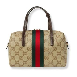 Gucci Mini Boston-tas - Dames - Tassen - Beige - Maat: ONE Size Zijde