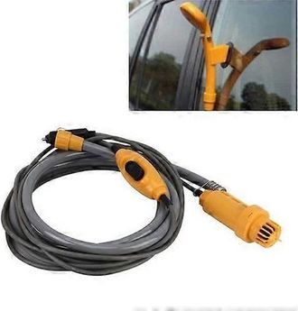 2B Dc 12v Taking Shower Washing Car Washing Dish Water Power Adjustable Automobile Shower Set With 2m Plastic Hose