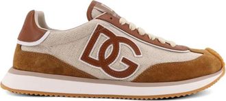 Dolce & Gabbana Brown Side-Logo Sneakers