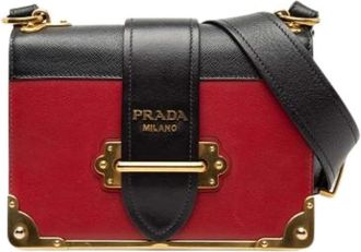 Prada Pre-owned Cross Body Bags, female, Red, Size: ONE SIZE Pre-owned Vintage Crossbody Bag