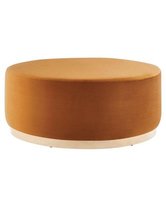 ModWay Tilden Large 38 Round Boucle Upholstered Ottoman