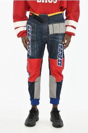 Dsquared2 Jeans Regular Fit con Maxi Logo Laterale 14cm taglia 52