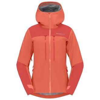 Norr&oslash;na Trollveggen GORE-TEX Pro Light Jacket Regenjacke f&uuml;r Damen | rot
