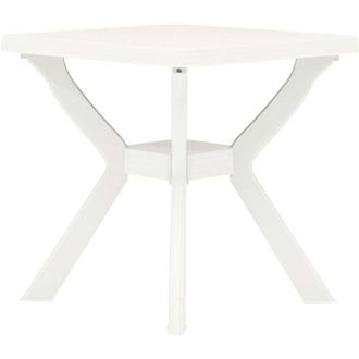 vidaXL vidaXL Bistro Table White 70x70x72 cm Plastic