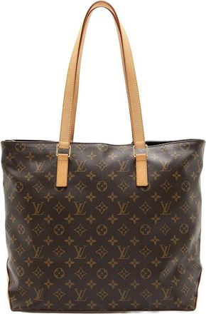Louis Vuitton Brown Monogram Canvas Cabas Mezzo Tote (Authentic Pre-Loved)