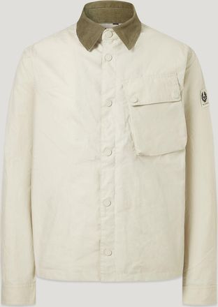 Belstaff Ground Jacket Mens Dry Waxed Cotton Silver Birch Size 2XL