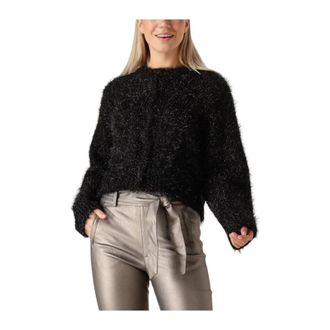 Knit-ted Zwarte Lynn Cardigan voor vrouwen - Dames - Vesten - Zwart - M - Truien & Vesten