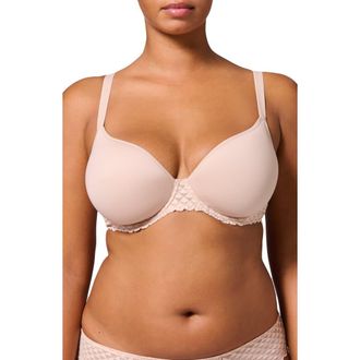 Simone Pérèle Subtile 3D Underwire Plunge Bra in Peau Rose at Nordstrom, Size 34D