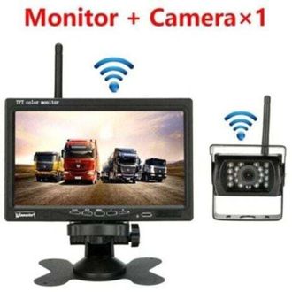 OEM C&aacute;mara De Marcha Atr&aacute;s Inal&aacute;mbrica Para Veh&iacute;culos, Monitor Lcd De 7 Pulgadas Para Camiones, Autobuses, Autocaravanas, Remolques, Excavadoras, 12v-24v,
