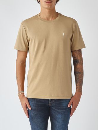 Polo Ralph Lauren T-shirt slim fit in cotone con logo ricamato e girocollo
