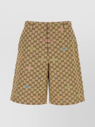 Gucci gg canvas bermuda shorts