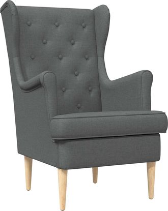vidaXL Sill&oacute;n Gris Oscuro Tela Vidaxl