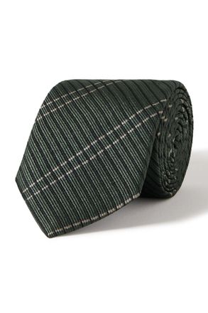 Mr P. 8cm Checked Silk-Twill Tie