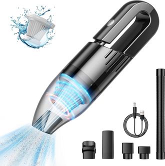 OEM Aspirapolvere Portatile Senza Fili - Mini Aspirapolvere Ricaricabile Per Auto Per La Pulizia Dei Capelli Di Auto, Casa, Ufficio, Viaggi (nero)